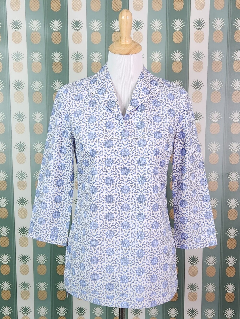Tory Burch Gretchen Eyelet Tunic Top - Picture 2 of 8